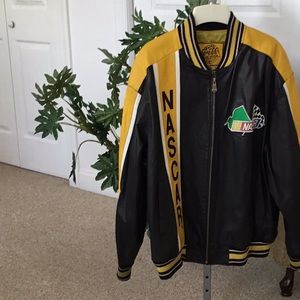 NASCAR Black leather jacket